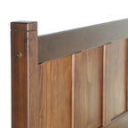 Letto a piattaforma con pannello in legno massello Shaker Grain Wood Furniture