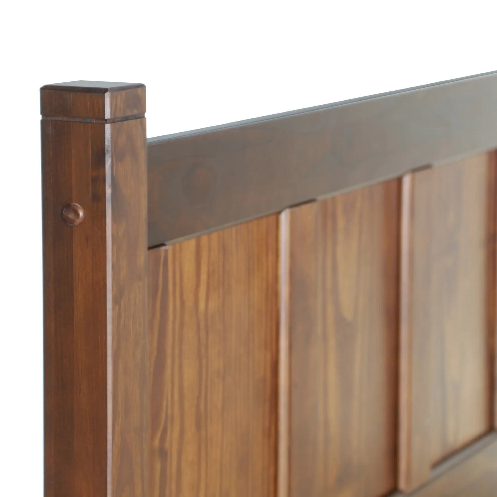 Letto a piattaforma con pannello in legno massello Shaker Grain Wood Furniture