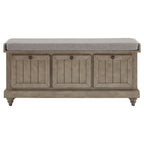 Panca contenitore Granger con cuscino di seduta in lino di iNSPIRE Q Classic