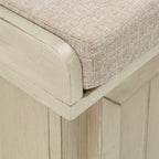 Panca contenitore Granger con cuscino di seduta in lino di iNSPIRE Q Classic