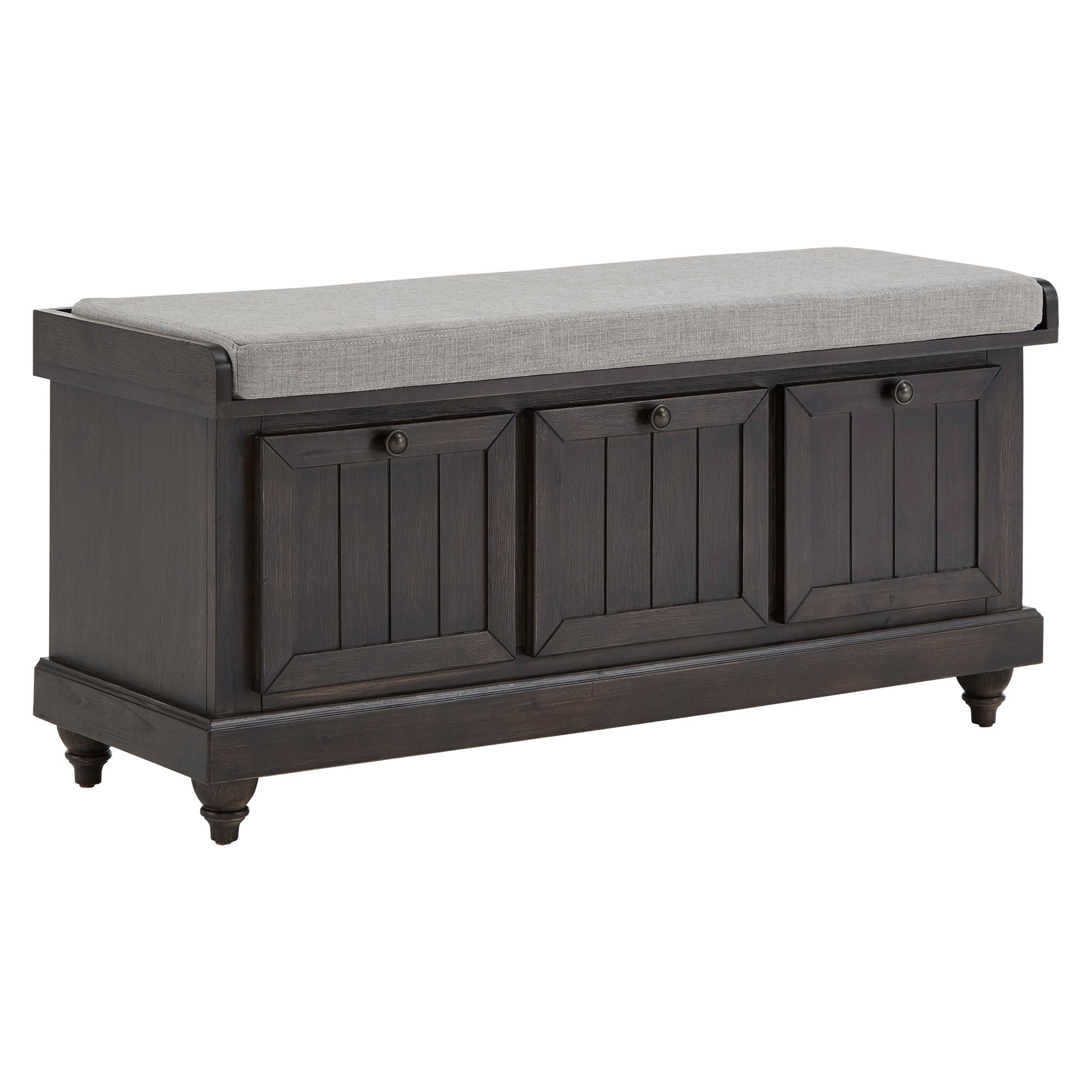 Panca contenitore Granger con cuscino di seduta in lino di iNSPIRE Q Classic