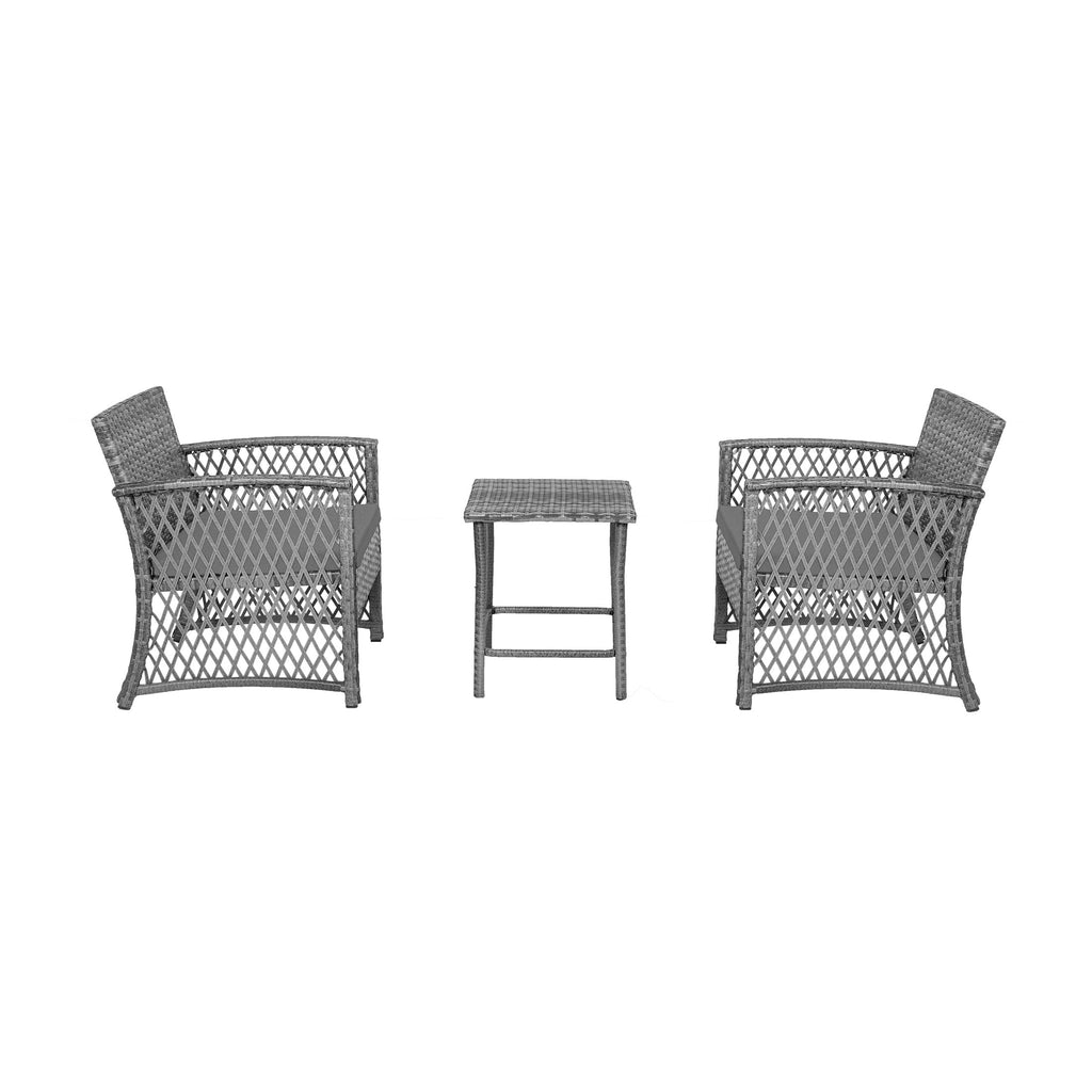 Set da giardino Heritage Outdoor in vimini da 3 pezzi