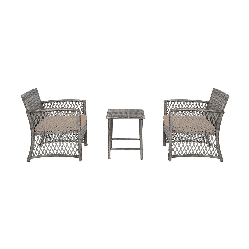 Set da giardino Heritage Outdoor in vimini da 3 pezzi