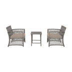 Set da giardino Heritage Outdoor in vimini da 3 pezzi