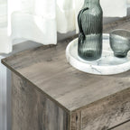 HOMCOM 32 Credenza in stile rustico con ante a battente, mobiletto portaoggetti, bar per il soggiorno o l'ingresso