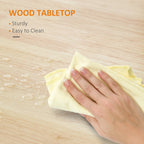 Carrello da cucina HOMCOM, carrello portaoggetti con piano in legno su ruote, ripiano aperto e cassetto portaoggetti per sala da pranzo, cucina