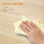 Carrello da cucina HOMCOM, carrello portaoggetti con piano in legno su ruote, ripiano aperto e cassetto portaoggetti per sala da pranzo, cucina