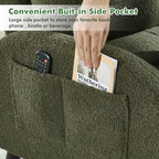Poltrona lounge HOMYKA con schienale regolabile e pouf contenitore