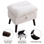 Poltrona lounge HOMYKA con schienale regolabile e pouf contenitore