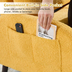 Poltrona lounge HOMYKA con schienale regolabile e pouf contenitore