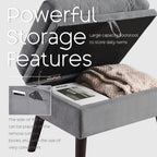Poltrona lounge HOMYKA con schienale regolabile e pouf contenitore