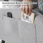 Poltrona lounge HOMYKA con schienale regolabile e pouf contenitore