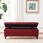 Pouf contenitore rettangolare imbottito 50,3 x 17,50 x 18 in similpelle