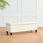 Pouf contenitore rettangolare imbottito 50,3 x 17,50 x 18 in similpelle
