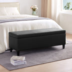 Pouf contenitore rettangolare imbottito 50,3 x 17,50 x 18 in similpelle
