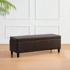 Pouf contenitore rettangolare imbottito 50,3 x 17,50 x 18 in similpelle