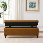 Pouf contenitore rettangolare imbottito 50,3 x 17,50 x 18 in similpelle