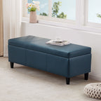 Pouf contenitore rettangolare imbottito 50,3 x 17,50 x 18 in similpelle