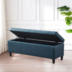 Pouf contenitore rettangolare imbottito 50,3 x 17,50 x 18 in similpelle