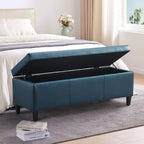Pouf contenitore rettangolare imbottito 50,3 x 17,50 x 18 in similpelle