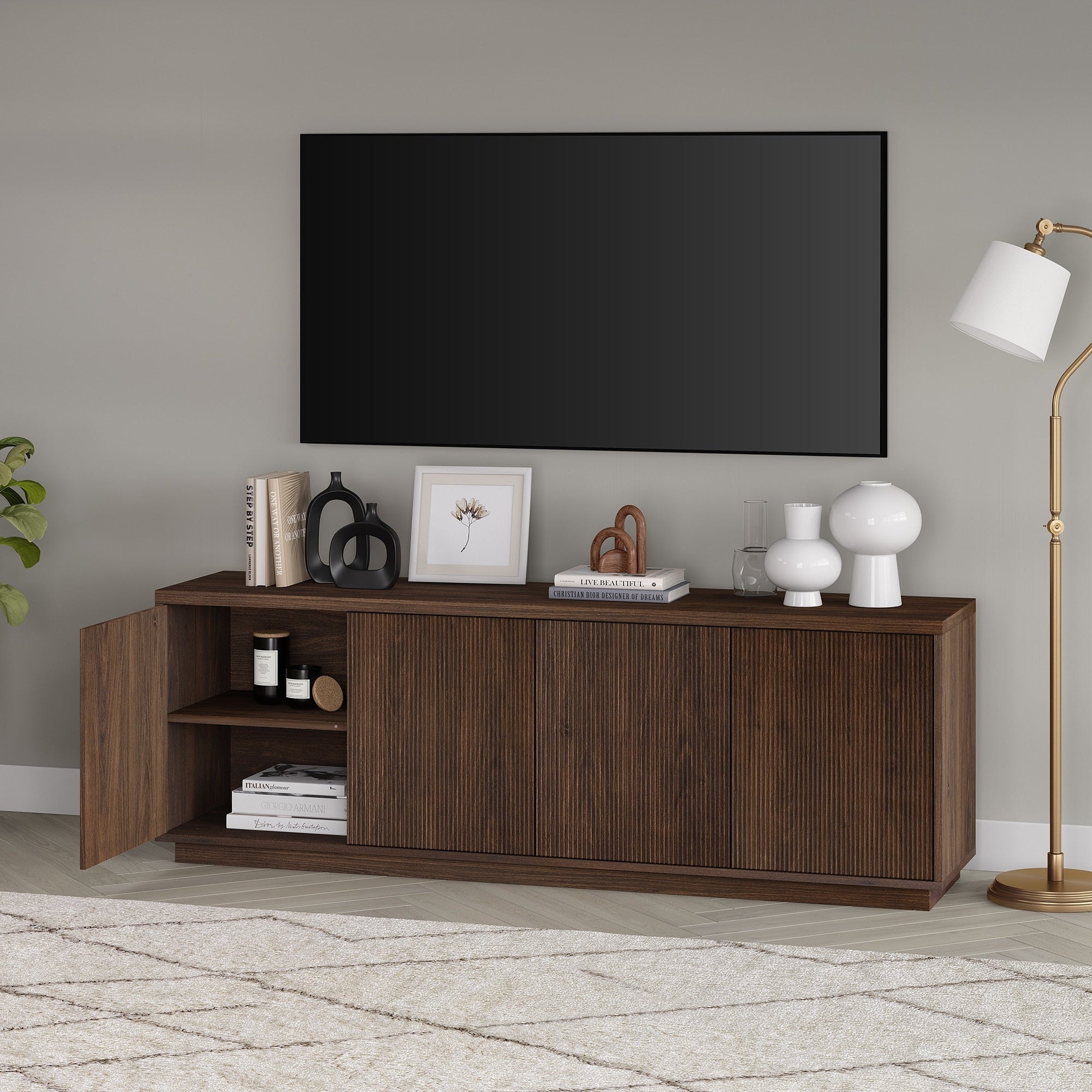 Supporto TV rettangolare Hanson per TV fino a 75