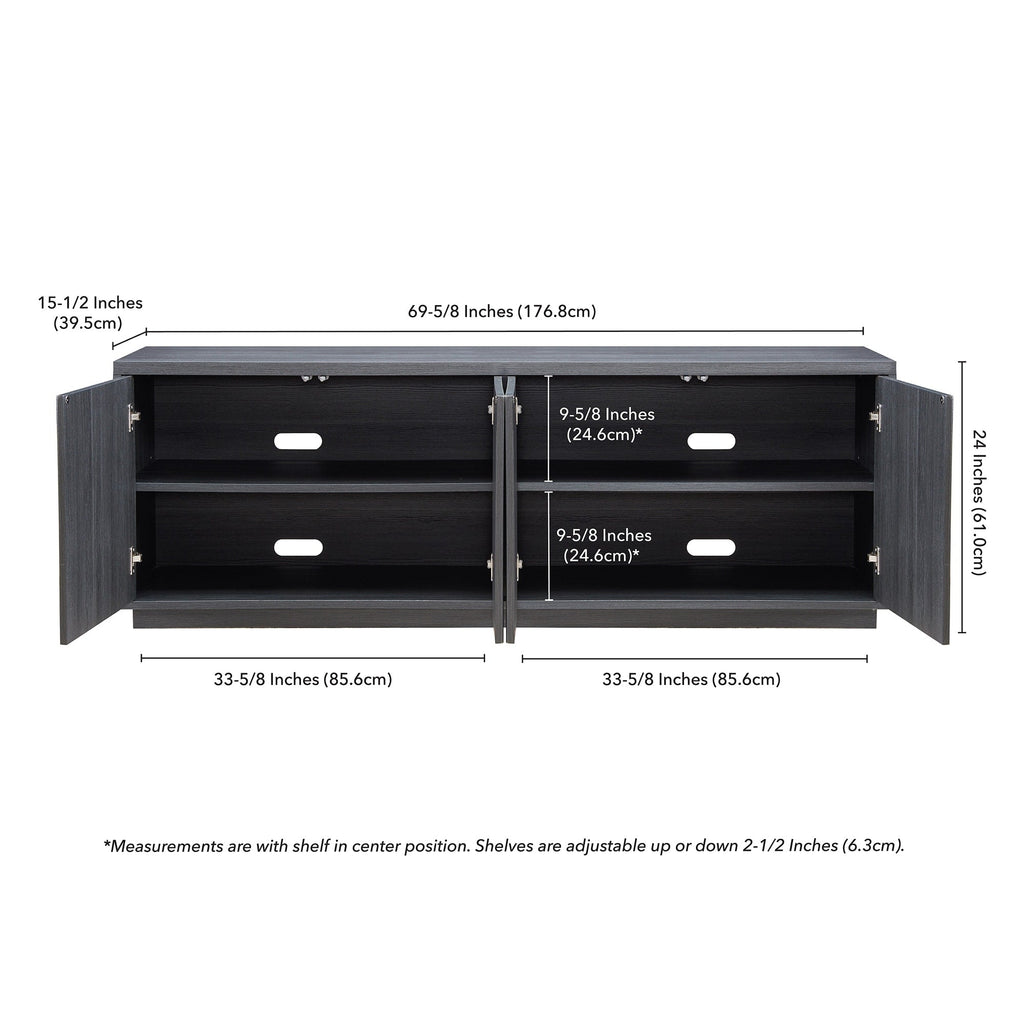 Supporto TV rettangolare Hanson per TV fino a 75