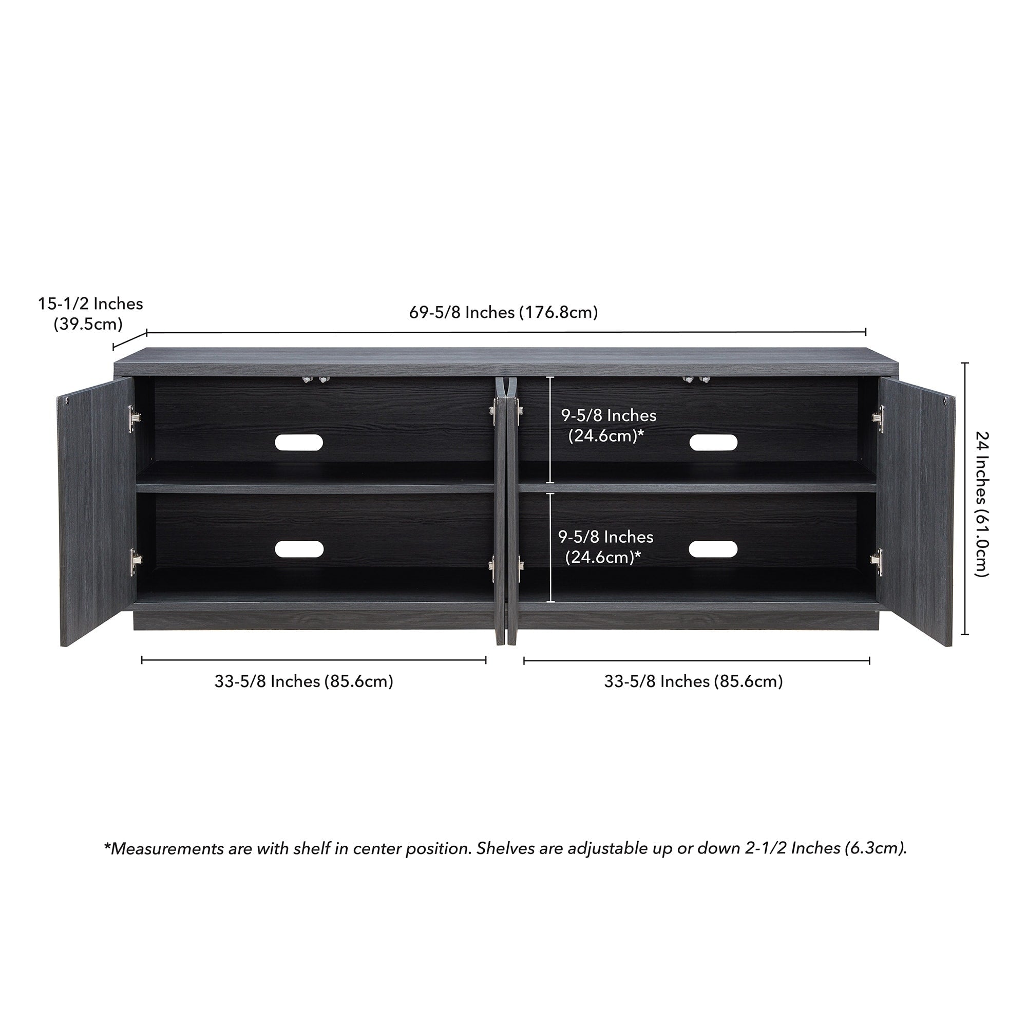 Supporto TV rettangolare Hanson per TV fino a 75