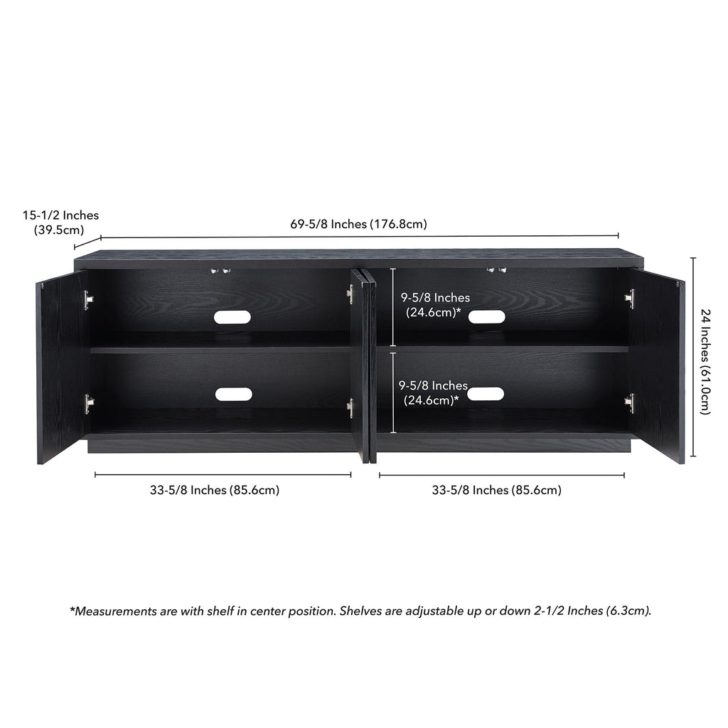 Supporto TV rettangolare Hanson per TV fino a 75