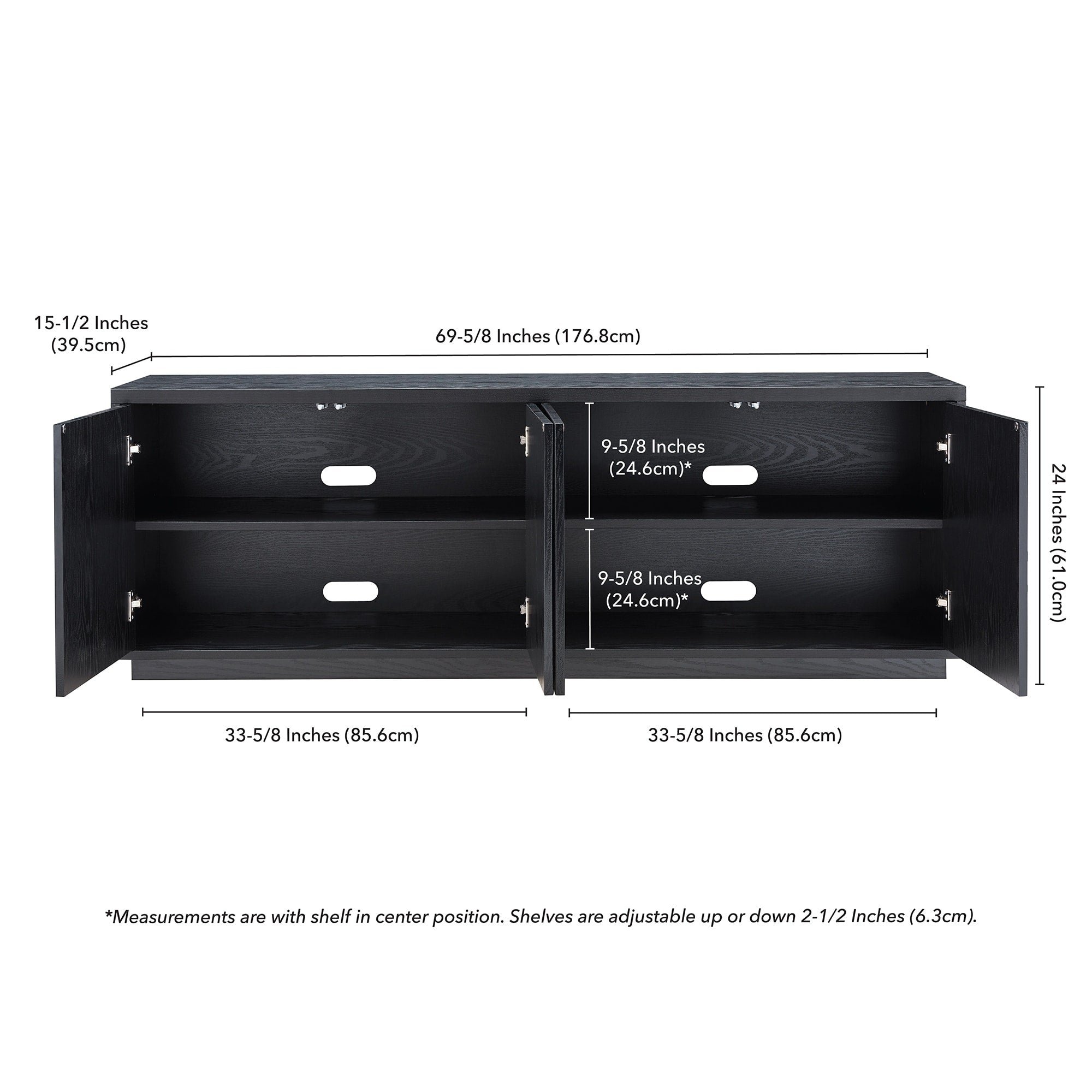 Supporto TV rettangolare Hanson per TV fino a 75