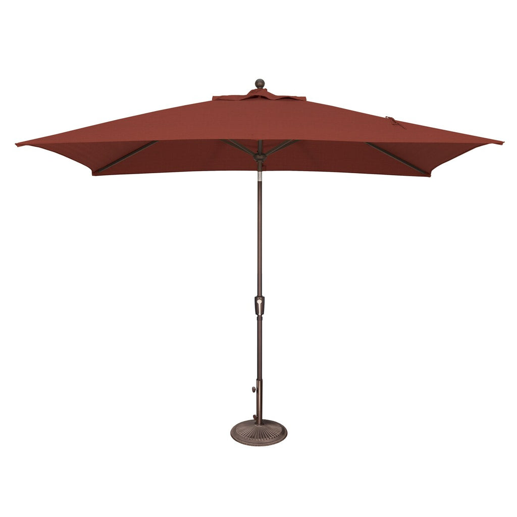 Ombrellone rettangolare SimplyShade Catalina da 10 piedi con inclinazione a pulsante