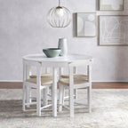 Set da pranzo rotondo compatto Harrisburg Tobey da 5 pezzi