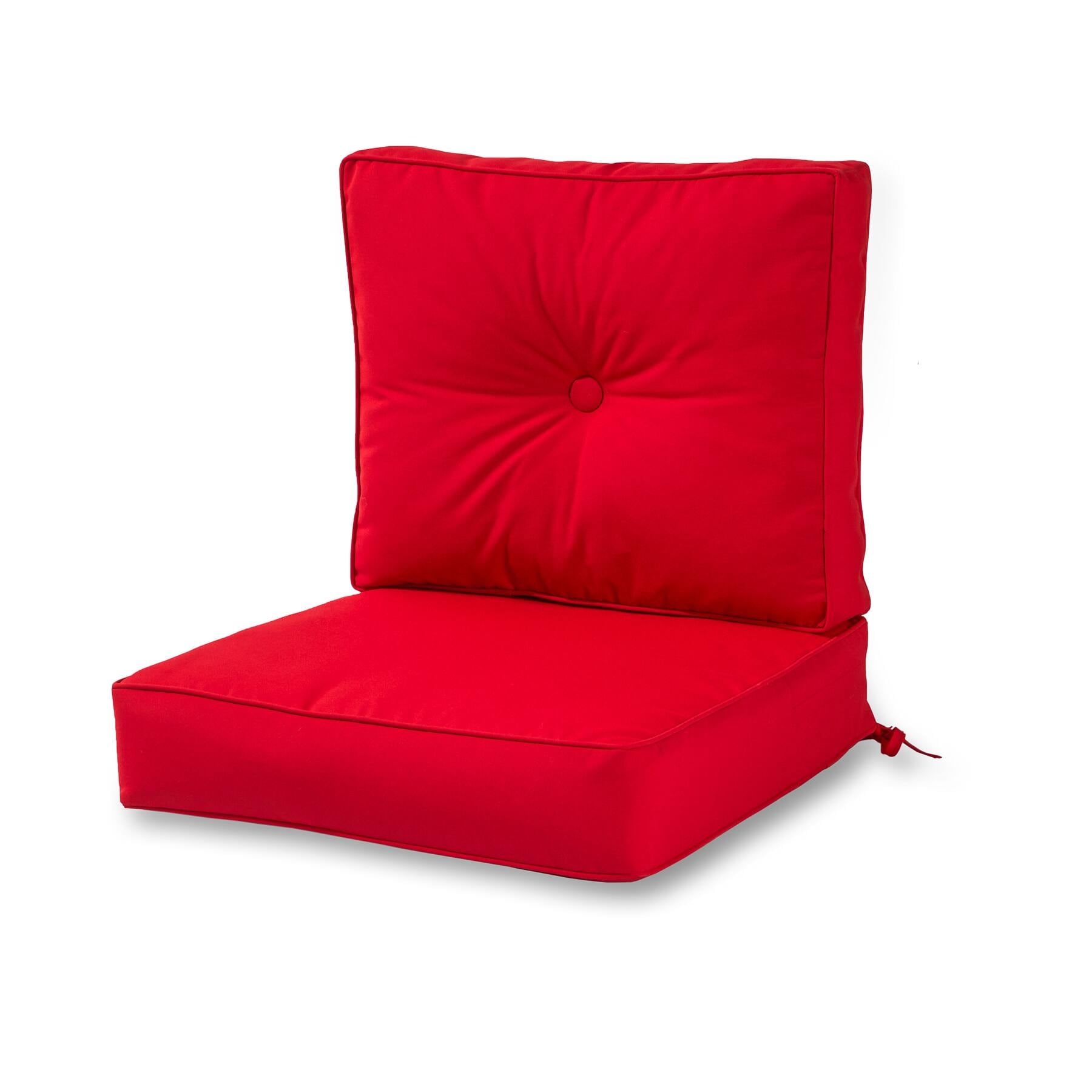 Set di cuscini da esterno Sunbrella Premium da 2 pezzi con seduta profonda
