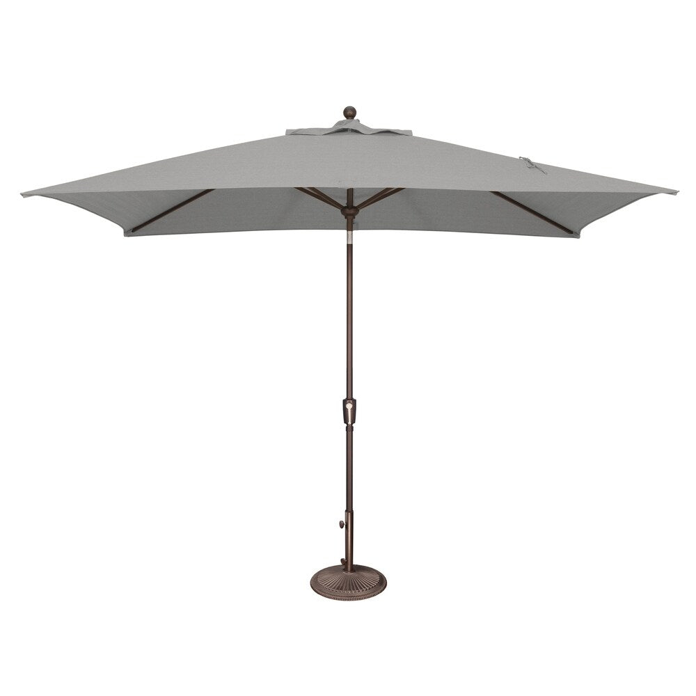 Ombrellone rettangolare SimplyShade Catalina da 10 piedi con inclinazione a pulsante
