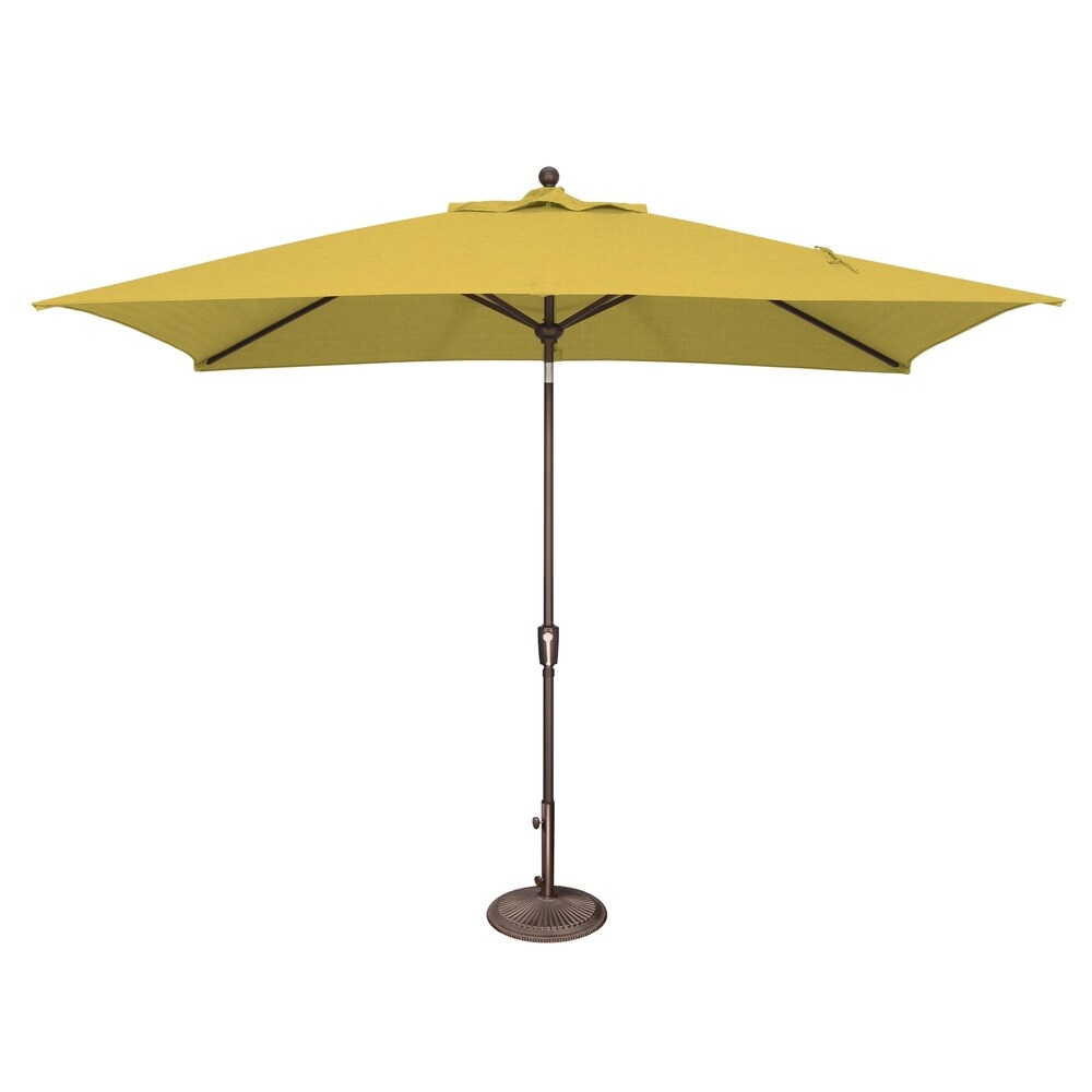 Ombrellone rettangolare SimplyShade Catalina da 10 piedi con inclinazione a pulsante