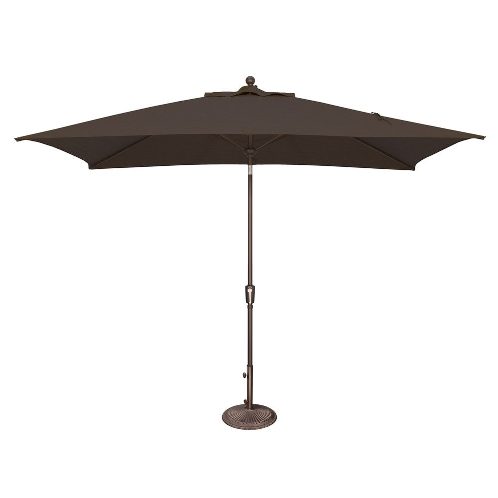 Ombrellone rettangolare SimplyShade Catalina da 10 piedi con inclinazione a pulsante