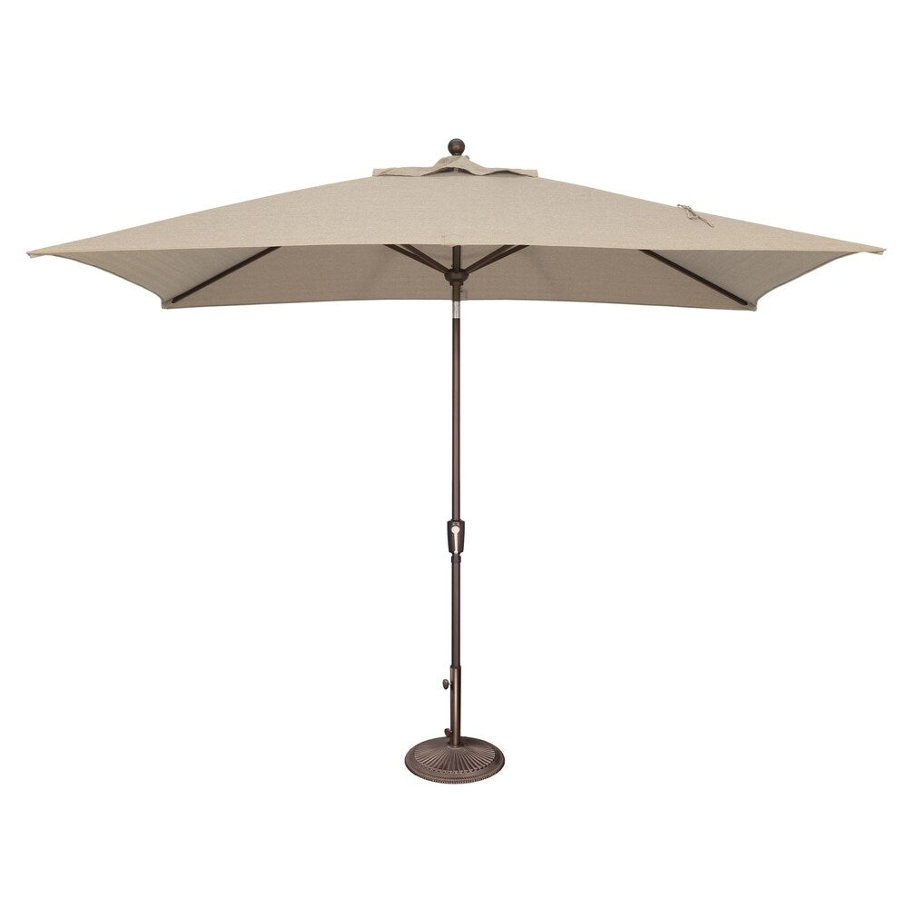 Ombrellone rettangolare SimplyShade Catalina da 10 piedi con inclinazione a pulsante