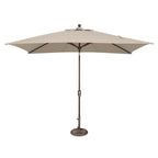 Ombrellone rettangolare SimplyShade Catalina da 10 piedi con inclinazione a pulsante