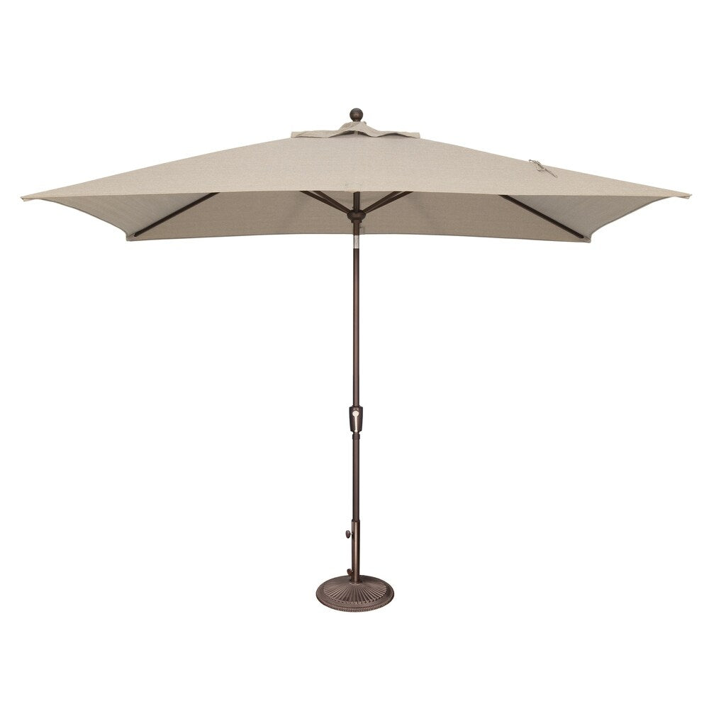 Ombrellone rettangolare SimplyShade Catalina da 10 piedi con inclinazione a pulsante