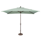 Ombrellone rettangolare SimplyShade Catalina da 10 piedi con inclinazione a pulsante