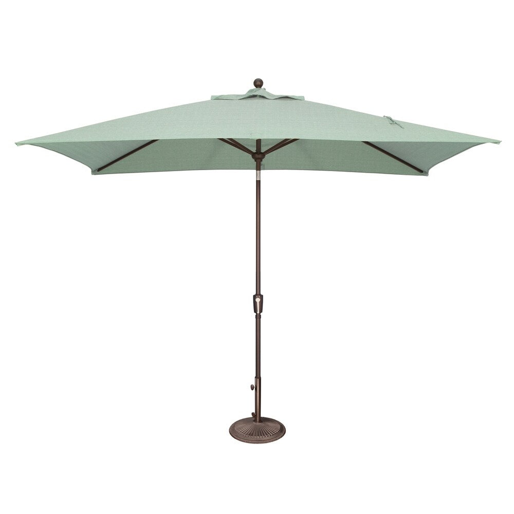 Ombrellone rettangolare SimplyShade Catalina da 10 piedi con inclinazione a pulsante