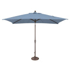 Ombrellone rettangolare SimplyShade Catalina da 10 piedi con inclinazione a pulsante
