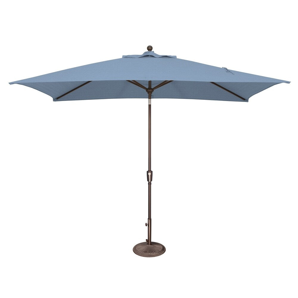 Ombrellone rettangolare SimplyShade Catalina da 10 piedi con inclinazione a pulsante