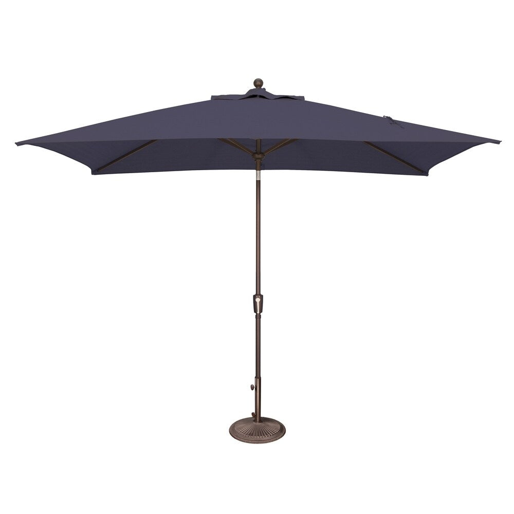 Ombrellone rettangolare SimplyShade Catalina da 10 piedi con inclinazione a pulsante