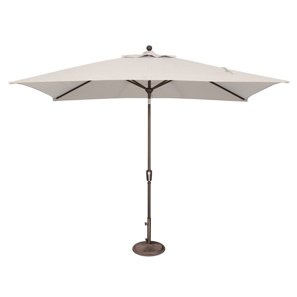 Ombrellone rettangolare SimplyShade Catalina da 10 piedi con inclinazione a pulsante