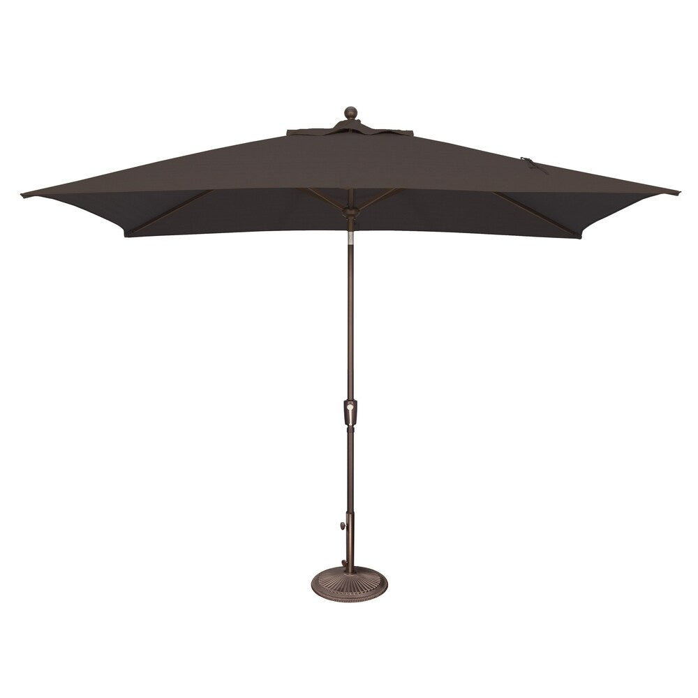 Ombrellone rettangolare SimplyShade Catalina da 10 piedi con inclinazione a pulsante