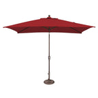 Ombrellone rettangolare SimplyShade Catalina da 10 piedi con inclinazione a pulsante