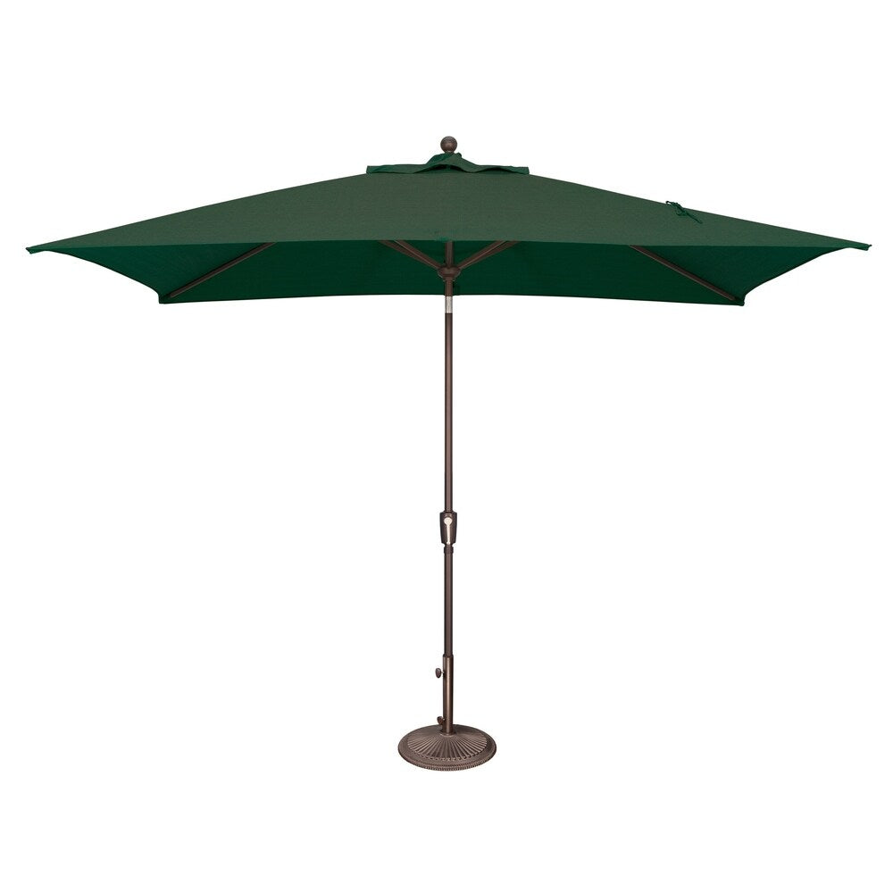 Ombrellone rettangolare SimplyShade Catalina da 10 piedi con inclinazione a pulsante