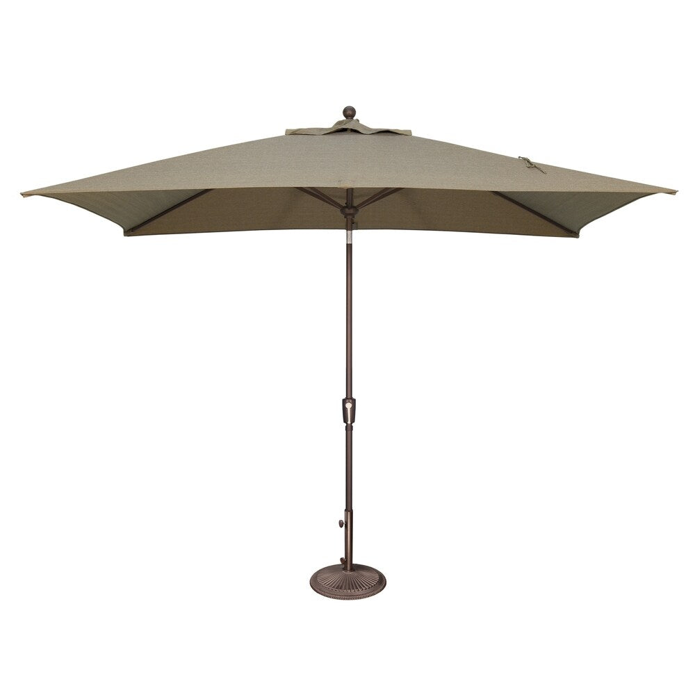 Ombrellone rettangolare SimplyShade Catalina da 10 piedi con inclinazione a pulsante