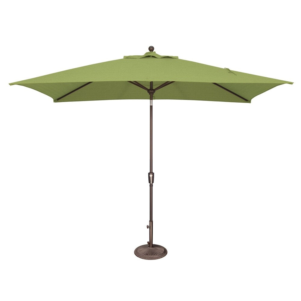 Ombrellone rettangolare SimplyShade Catalina da 10 piedi con inclinazione a pulsante