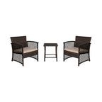 Set da giardino Heritage Outdoor in vimini da 3 pezzi